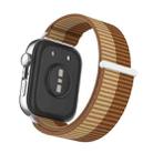 For Huawei Watch Fit 4 Watch Case Integrated Nylon Loop Watch Band(Light Brown Coffee) - 3