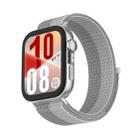 For Huawei Watch Fit 4 Watch Case Integrated Nylon Loop Watch Band(Silver) - 2