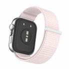 For Huawei Watch Fit 4 Watch Case Integrated Nylon Loop Watch Band(Pearl Pink) - 3
