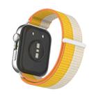 For Huawei Watch Fit 4 Watch Case Integrated Nylon Loop Watch Band(Millet White) - 3