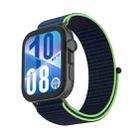 For Huawei Watch Fit 4 Watch Case Integrated Nylon Loop Watch Band(Lime) - 2