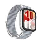 For Huawei Watch Fit 3 Watch Case Integrated Nylon Loop Watch Band(Gray) - 1