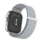 For Huawei Watch Fit 3 Watch Case Integrated Nylon Loop Watch Band(Gray) - 3
