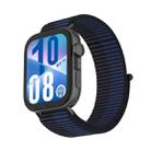For Huawei Watch Fit 3 Watch Case Integrated Nylon Loop Watch Band(Scuba Blue) - 2