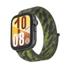 For Huawei Watch Fit 3 Watch Case Integrated Nylon Loop Watch Band(Camouflage Green) - 2