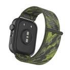 For Huawei Watch Fit 3 Watch Case Integrated Nylon Loop Watch Band(Camouflage Green) - 3