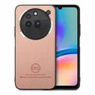 For Nothing Phone 3a Pro Twill Fabric Leather Skin Back Phone Case(Pink) - 1