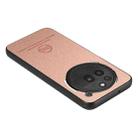 For Nothing Phone 3a Pro Twill Fabric Leather Skin Back Phone Case(Pink) - 3