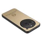 For Nothing Phone 3a Pro Twill Fabric Leather Skin Back Phone Case(Khaki) - 3