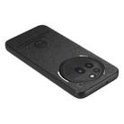 For Nothing Phone 3a Pro Twill Fabric Leather Skin Back Phone Case(Black) - 3