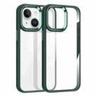 For iPhone 15 Plus Kalebol Gold Shield PC Hybrid TPU Phone Case(Kuramling Green) - 1