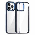 For iPhone 14 Pro Kalebol Gold Shield PC Hybrid TPU Phone Case(Dark Blue) - 1