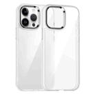 For iPhone 14 Pro Max Kalebol Gold Shield PC Hybrid TPU Phone Case(Transparent) - 1