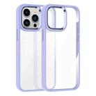 For iPhone 13 Pro Max Kalebol Gold Shield PC Hybrid TPU Phone Case(Light Purple) - 1