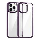 For iPhone 12 Pro Max Kalebol Gold Shield PC Hybrid TPU Phone Case(Dark Purple) - 1