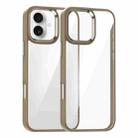 For iPhone 16 Plus Kalebol Gold Shield PC Hybrid TPU Phone Case(Desert Gold) - 1