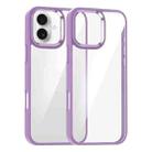 For iPhone 16 Kalebol Gold Shield PC Hybrid TPU Phone Case(Roland Purple) - 1