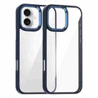 For iPhone 16 Kalebol Gold Shield PC Hybrid TPU Phone Case(Dark Blue) - 1