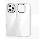 For iPhone 16 Pro Kalebol Gold Shield PC Hybrid TPU Phone Case(Transparent) - 1