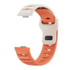 For Huawei Watch Fit 4 / Fit 4 Pro / Fit 3 Black Buckle Dotted Silicone Watch Band(Starlight Orange) - 2
