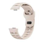 For Huawei Watch Fit 4 / Fit 4 Pro / Fit 3 Black Buckle Dotted Silicone Watch Band(Starlight) - 2