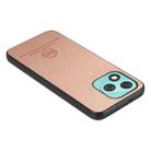 For Honor 400 Lite Global Twill Fabric Leather Skin Back Phone Case(Pink) - 3