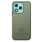 For Honor 400 Lite Global Twill Fabric Leather Skin Back Phone Case(Green) - 2