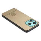 For Honor 400 Lite Global Twill Fabric Leather Skin Back Phone Case(Khaki) - 3