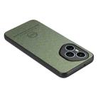 For Honor 400 Global Twill Fabric Leather Skin Back Phone Case(Green) - 3