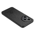 For Honor 400 Global Twill Fabric Leather Skin Back Phone Case(Black) - 3