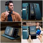 For iPhone 16 CaseMe 033 Calf Genuine Leather Lining Microfibre RFID Blocking Phone Case(Green) - 4