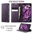 For iPhone 16 Plus CaseMe 033 Calf Leather Lining Microfibre RFID Blocking Phone Case(Purple) - 2