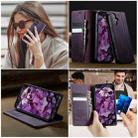 For iPhone 16 Plus CaseMe 033 Calf Leather Lining Microfibre RFID Blocking Phone Case(Purple) - 4