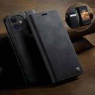 For iPhone 11 CaseMe 033 Calf Leather Lining Microfibre RFID Blocking Phone Case(Black) - 3