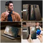 For iPhone 11 CaseMe 033 Calf Leather Lining Microfibre RFID Blocking Phone Case(Coffee) - 4