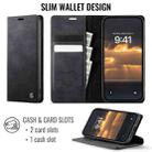 For iPhone 11 Pro Max CaseMe 033 Calf Leather Lining Microfibre RFID Blocking Phone Case(Black) - 2