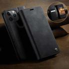 For iPhone 11 Pro Max CaseMe 033 Calf Leather Lining Microfibre RFID Blocking Phone Case(Black) - 3