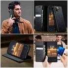 For iPhone 11 Pro Max CaseMe 033 Calf Leather Lining Microfibre RFID Blocking Phone Case(Black) - 4
