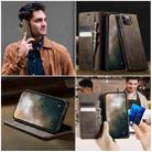 For iPhone 11 Pro Max CaseMe 033 Calf Leather Lining Microfibre RFID Blocking Phone Case(Coffee) - 4
