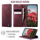 For iPhone 11 Pro Max CaseMe 033 Calf Leather Lining Microfibre RFID Blocking Phone Case(Red) - 2