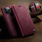 For iPhone 11 Pro Max CaseMe 033 Calf Leather Lining Microfibre RFID Blocking Phone Case(Red) - 3
