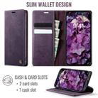 For iPhone 11 Pro Max CaseMe 033 Calf Leather Lining Microfibre RFID Blocking Phone Case(Purple) - 2