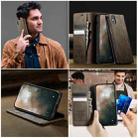 For iPhone X / XS CaseMe 033 Calf Leather Lining Microfibre RFID Blocking Phone Case(Coffee) - 4