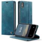 For iPhone X / XS CaseMe 033 Calf Leather Lining Microfibre RFID Blocking Phone Case(Green) - 1