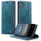 For iPhone XS Max CaseMe 033 Calf Leather Lining Microfibre RFID Blocking Phone Case(Green) - 1