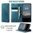 For iPhone XS Max CaseMe 033 Calf Leather Lining Microfibre RFID Blocking Phone Case(Green) - 2