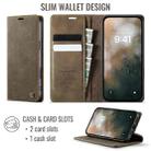 For iPhone 16 Pro Max CaseMe 033 Calf Leather Lining Microfibre RFID Blocking Phone Case(Coffee) - 2