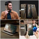 For iPhone 16 Pro Max CaseMe 033 Calf Leather Lining Microfibre RFID Blocking Phone Case(Coffee) - 4