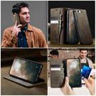 For iPhone 16e CaseMe 033 Calf Leather Lining Microfibre RFID Blocking Phone Case(Coffee) - 4