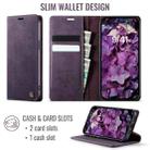 For iPhone 16e CaseMe 033 Calf Leather Lining Microfibre RFID Blocking Phone Case(Purple) - 2